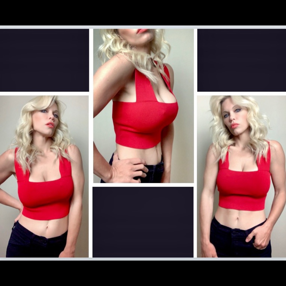 Red ALC Crop Top